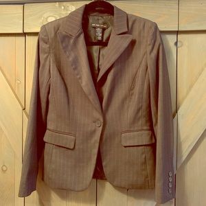 NY&C blazer Size 6 Dark gray pinstriped.